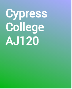 Cypress College AJ120 - Introduction to Criminal Law